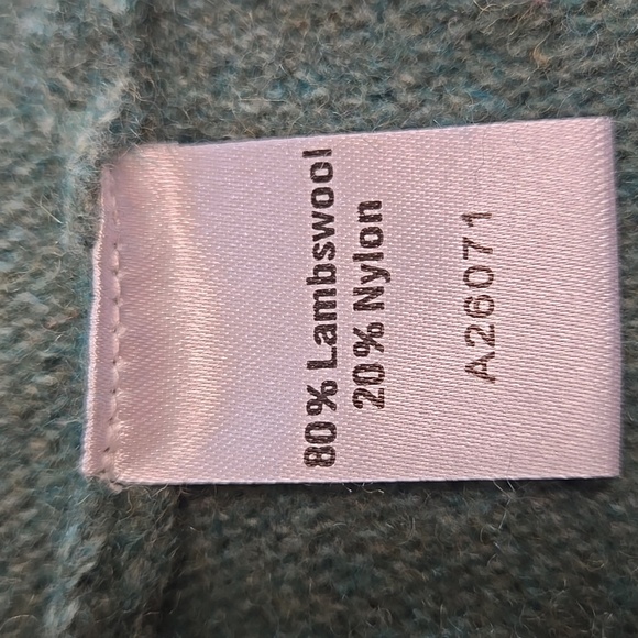 Vinatge Lambswool Blend Appleseeds Nordic Fair Isle Zip Front Cardigan Womens M - Picture 8 of 10